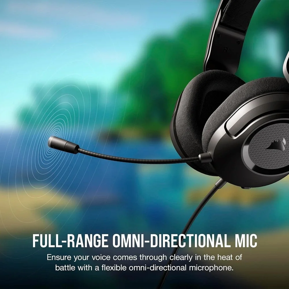 Corsair HS35 v2 Wired Gaming Headset Red 3.5mm Jack PC‎ PS5 Xbox Switch